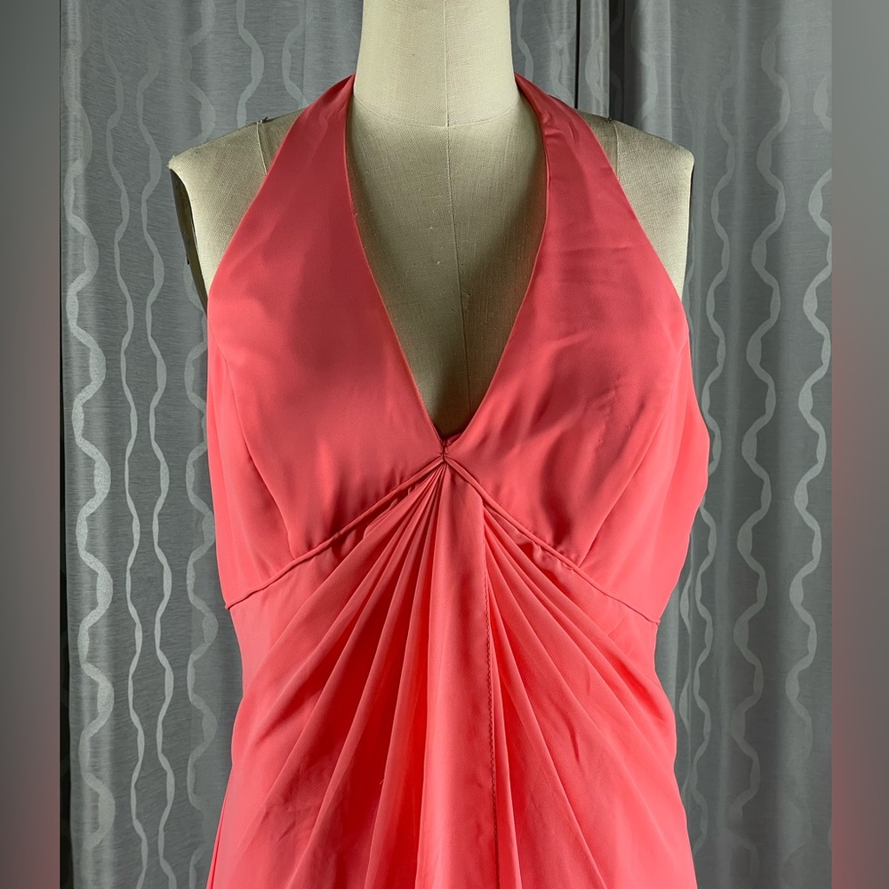 Coral formal gown